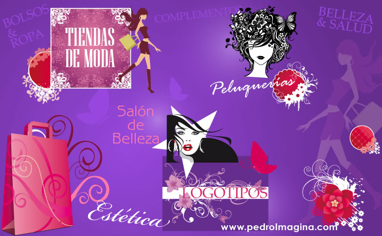 Diseño de Publicidad Carteles y Logos para: PELUQUERÍAS, Salón de Belleza y Centros de Estética, ; Madrid